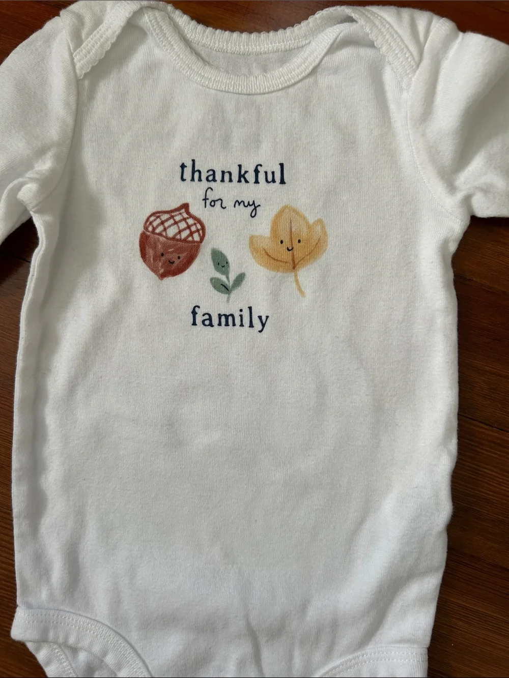 Just One You by Carter’s “Thankful for my family' Onesie and Ruffle Leggings Set - Picture 2 of 5